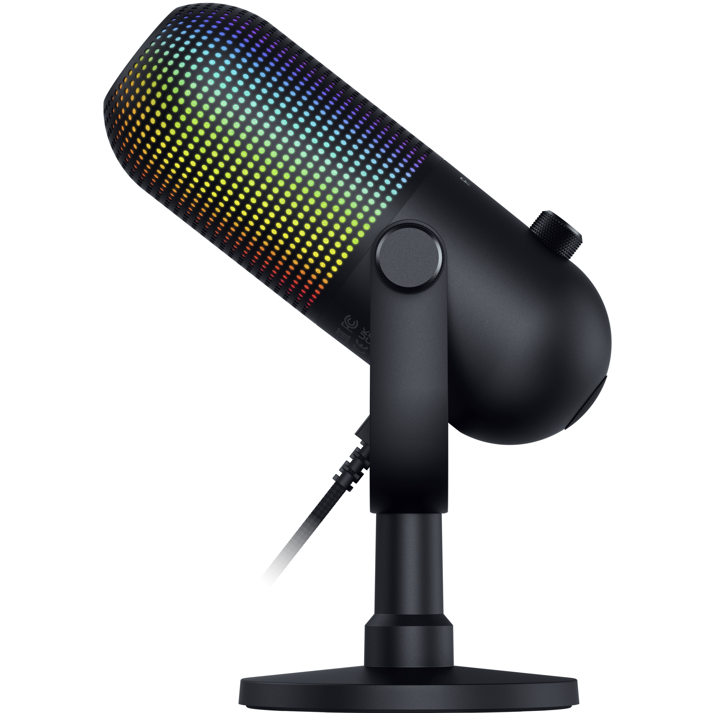 A large main feature product image of Razer Seiren V3 Chroma 32-Bit DSP - RGB USB Microphone
