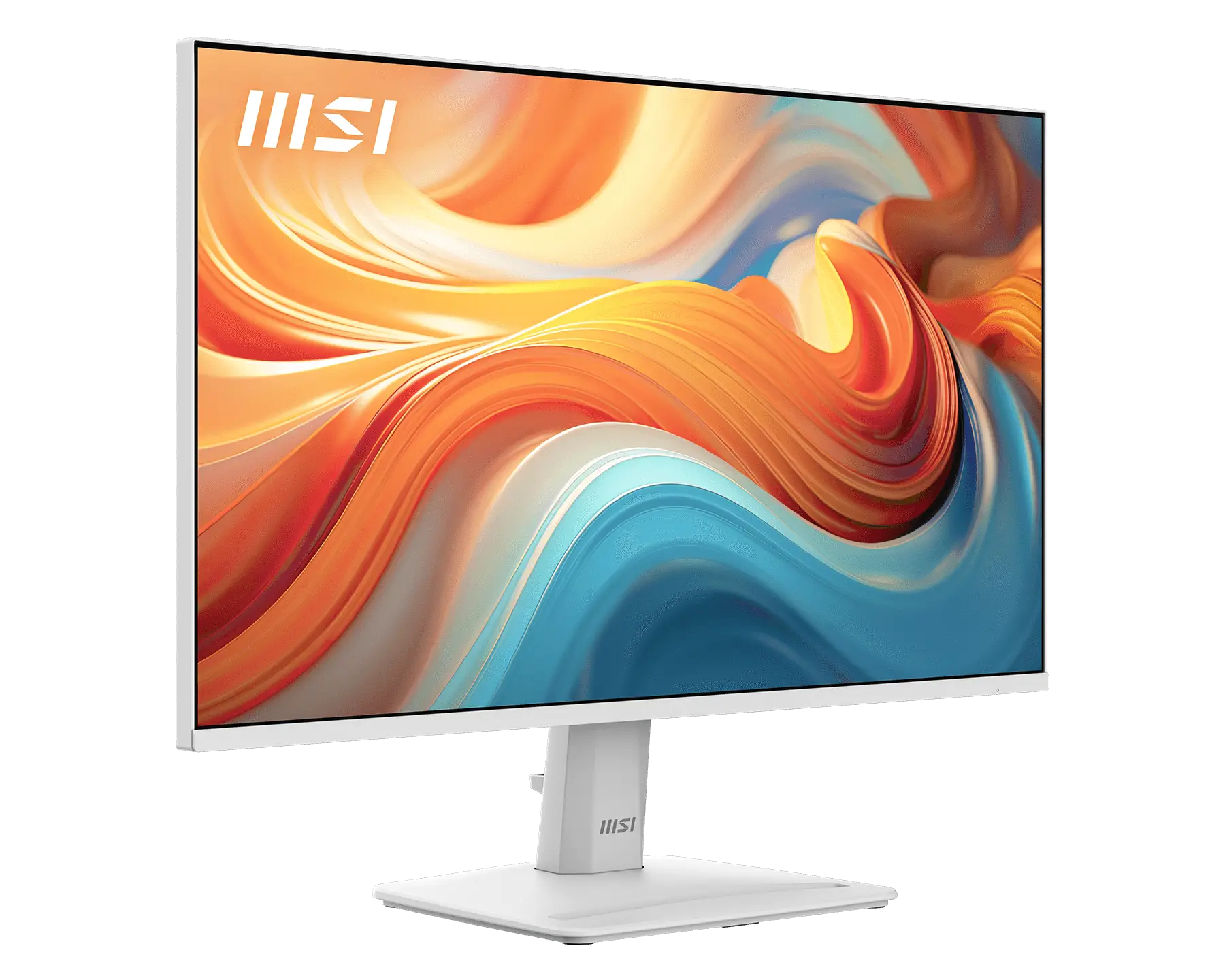 A large main feature product image of MSI PRO MP251W E14A - 25" 1080p 144Hz 1ms IPS Business Monitor (White)