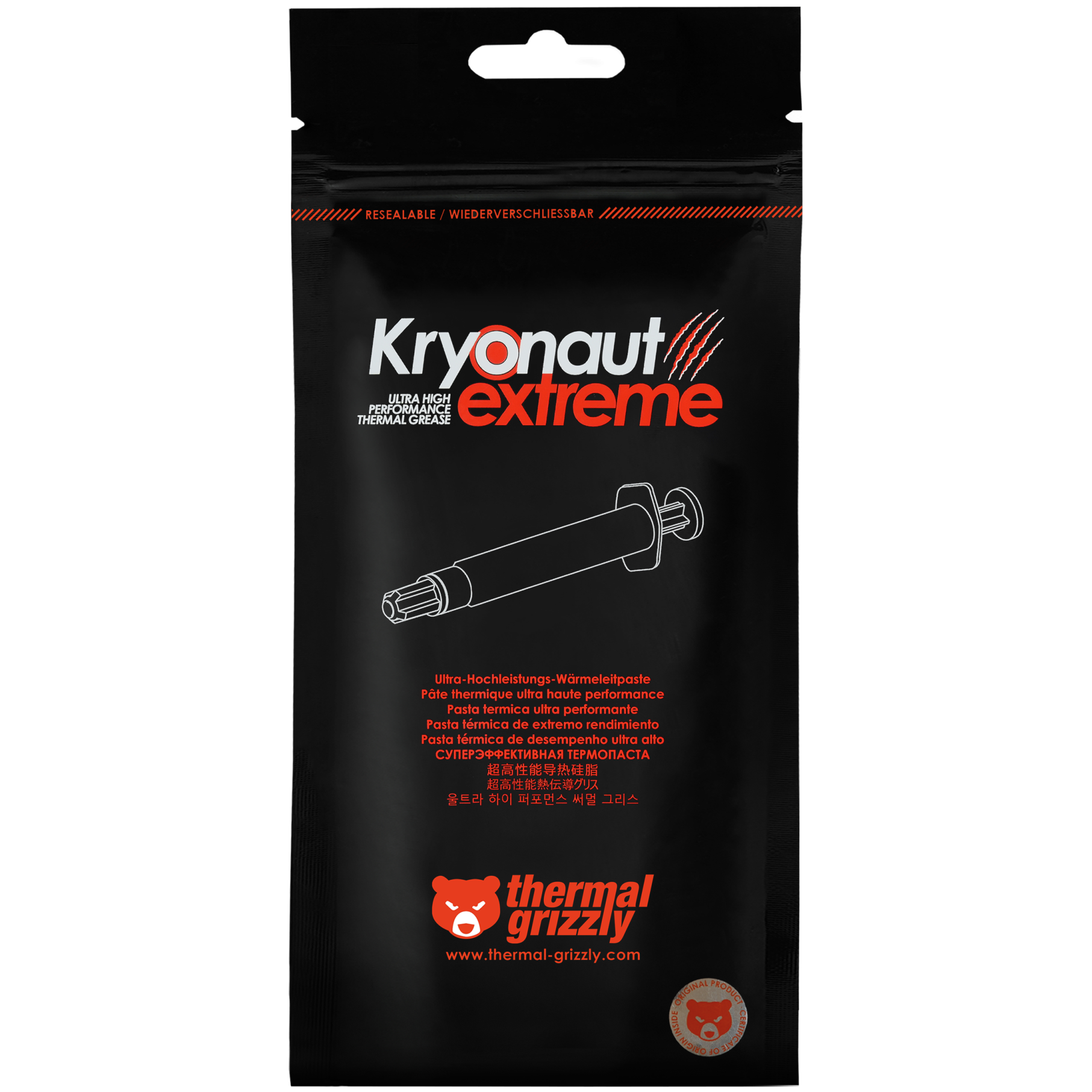 A large main feature product image of Thermal Grizzly Kryonaut Extreme - High Performance Thermal Compound (6g)