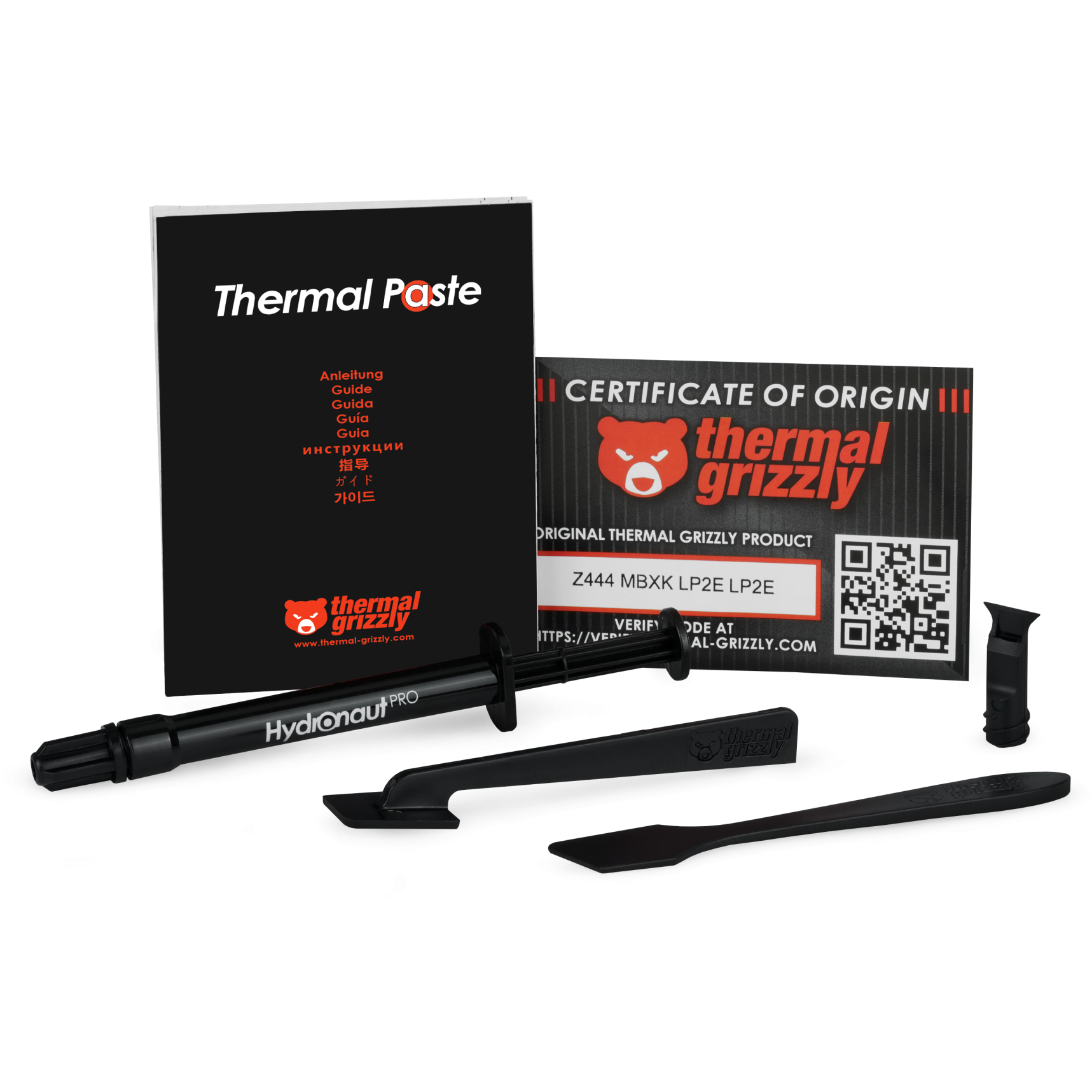 A large main feature product image of Thermal Grizzly Hydronaut Pro - Performance Thermal Compound (2g)