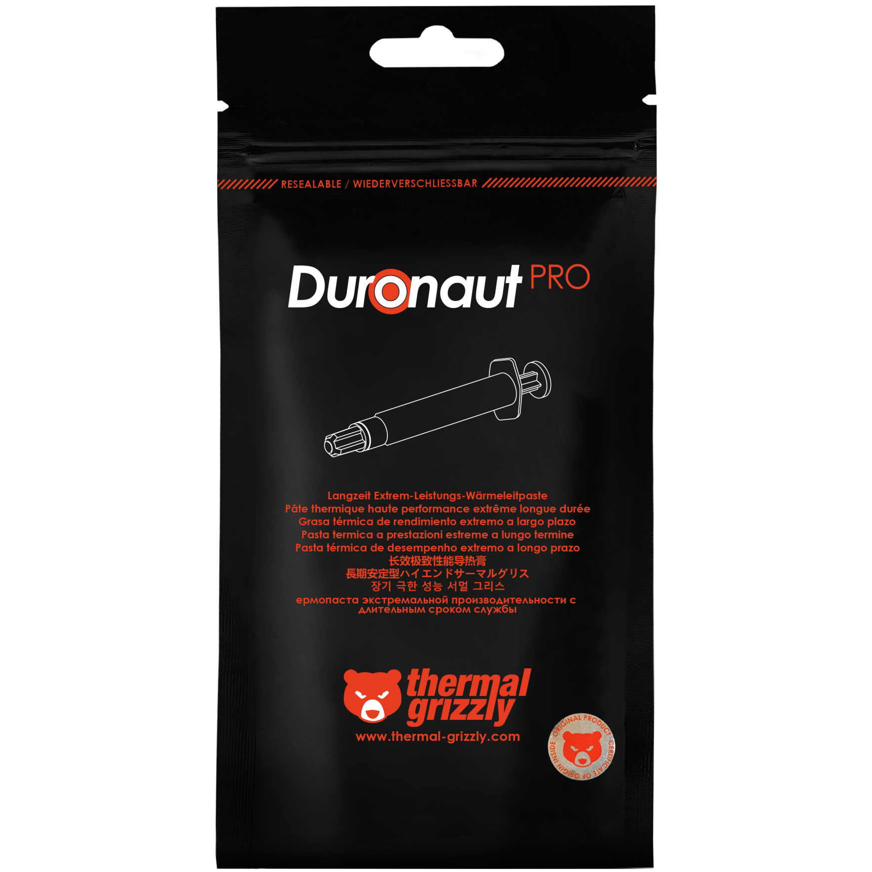 A large main feature product image of Thermal Grizzly Duronaut Pro - High Performance Thermal Compound (6g)