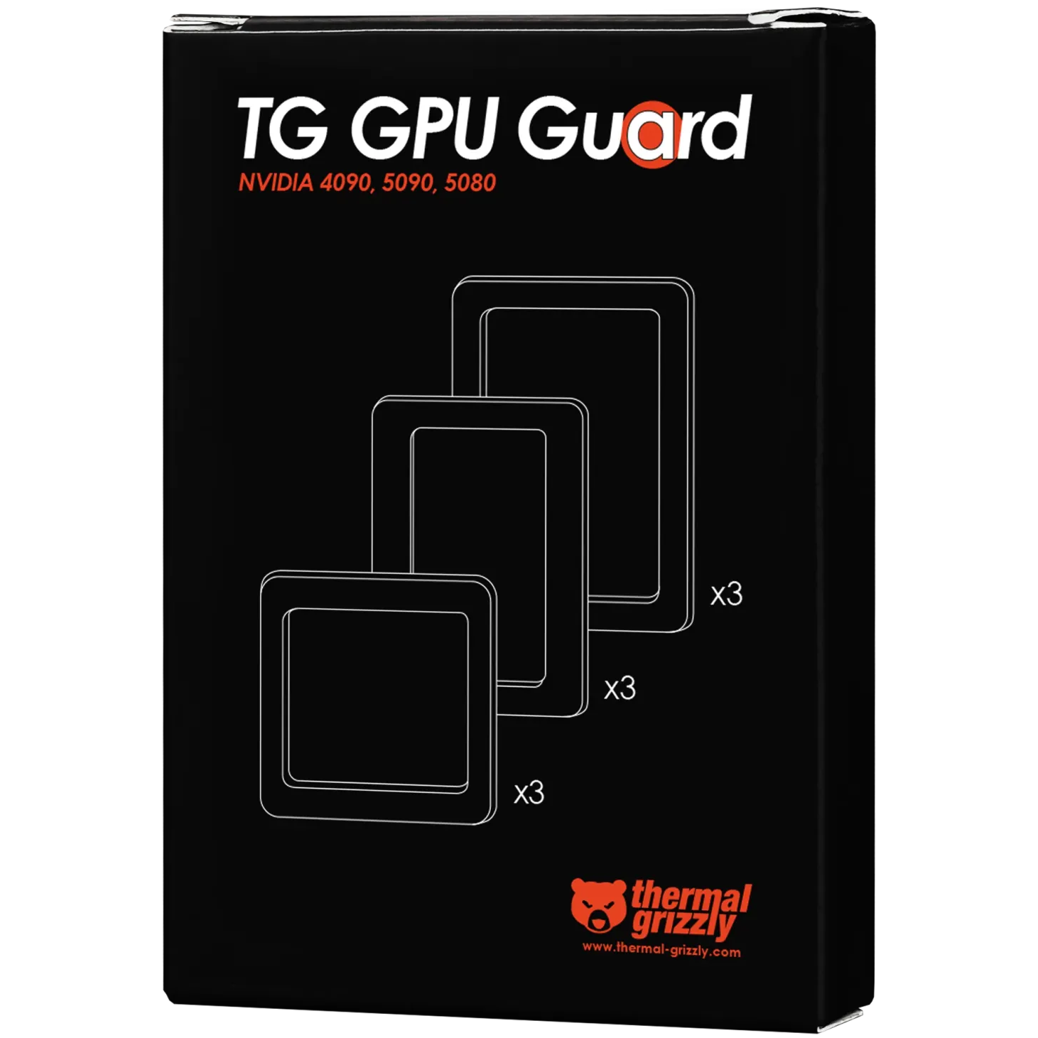 A large main feature product image of Thermal Grizzly GPU Guard Compressible Foam Gasket - NVIDIA GPU Set