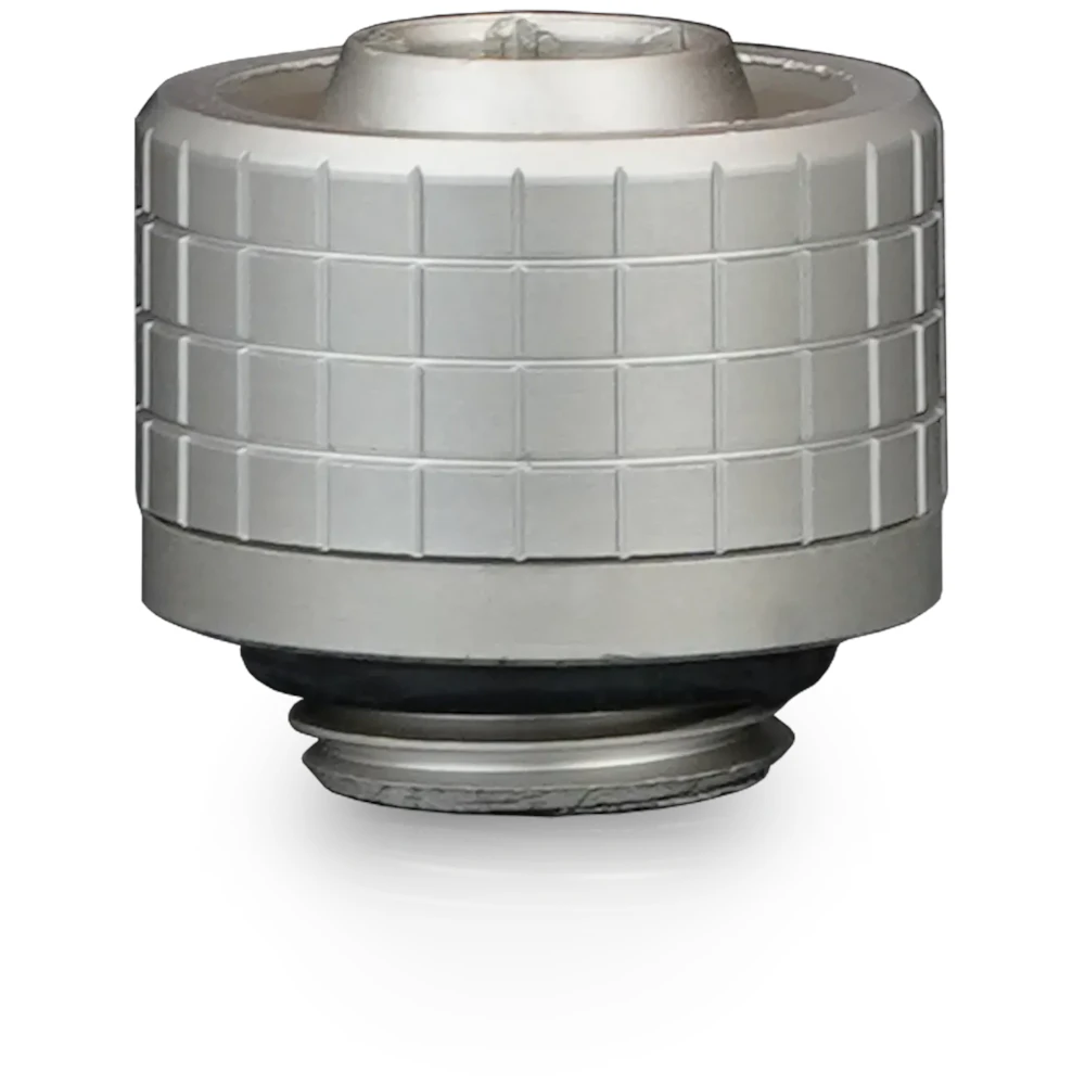 A large main feature product image of Thermal Grizzly DeltaMate ST16 - G1/4" 16mm Soft Tube Compression Fitting 6-Pack (Nickel)