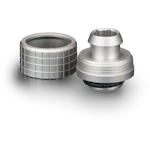 A small tile product image of Thermal Grizzly DeltaMate ST16 - G1/4" 16mm Soft Tube Compression Fitting 6-Pack (Nickel)