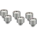 A product image of Thermal Grizzly DeltaMate ST13 - G1/4" 13mm Soft Tube Compression Fitting 6-Pack (Nickel)