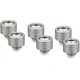 A small tile product image of Thermal Grizzly DeltaMate ST13 - G1/4" 13mm Soft Tube Compression Fitting 6-Pack (Nickel)