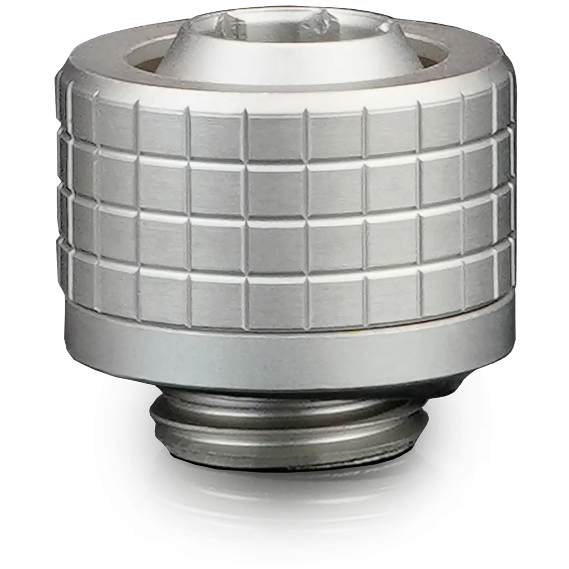 A large main feature product image of Thermal Grizzly DeltaMate ST13 - G1/4" 13mm Soft Tube Compression Fitting 6-Pack (Nickel)