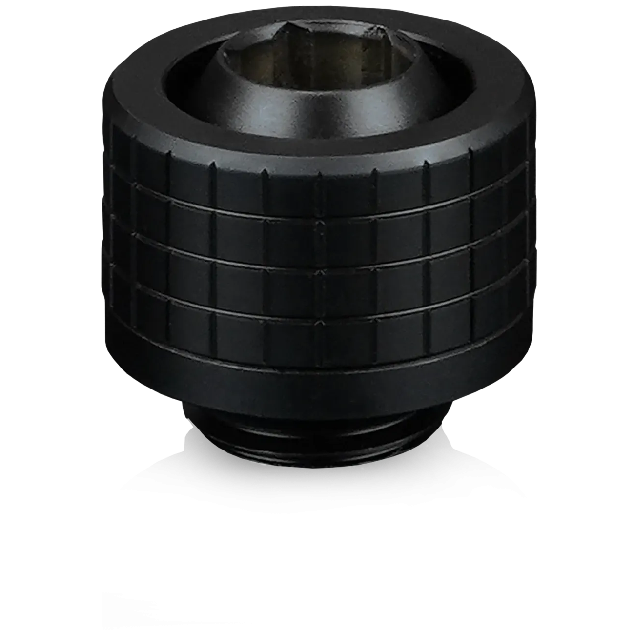 A large main feature product image of Thermal Grizzly DeltaMate ST13 - G1/4" 13mm Soft Tube Compression Fitting 6-Pack (Black)
