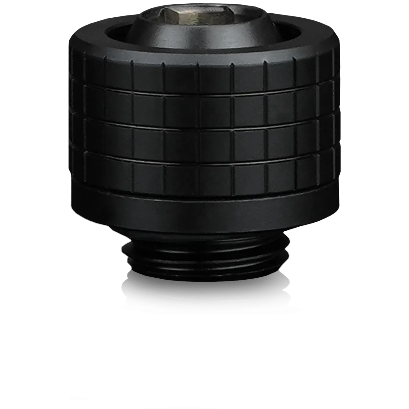 A large main feature product image of Thermal Grizzly DeltaMate ST13 - G1/4" 13mm Soft Tube Compression Fitting 6-Pack (Black)