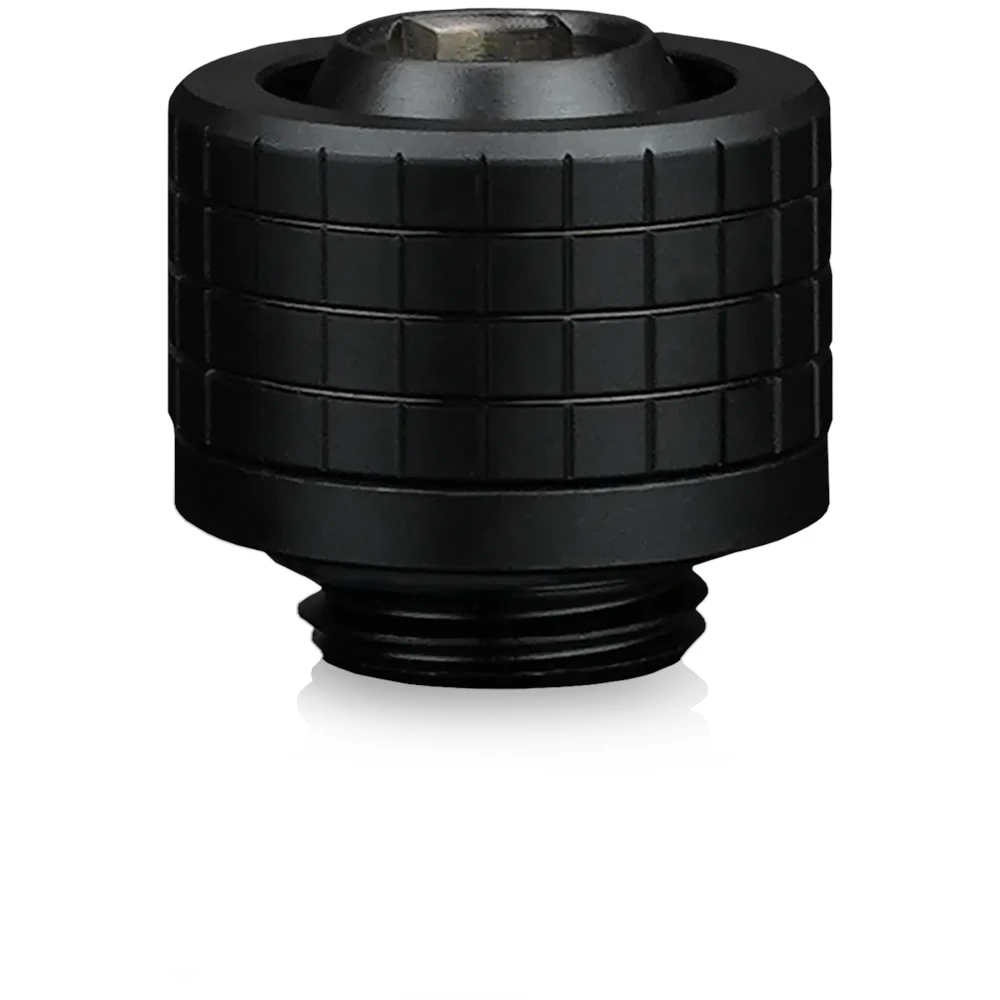 A large main feature product image of Thermal Grizzly DeltaMate ST13 - G1/4" 13mm Soft Tube Compression Fitting 6-Pack (Black)