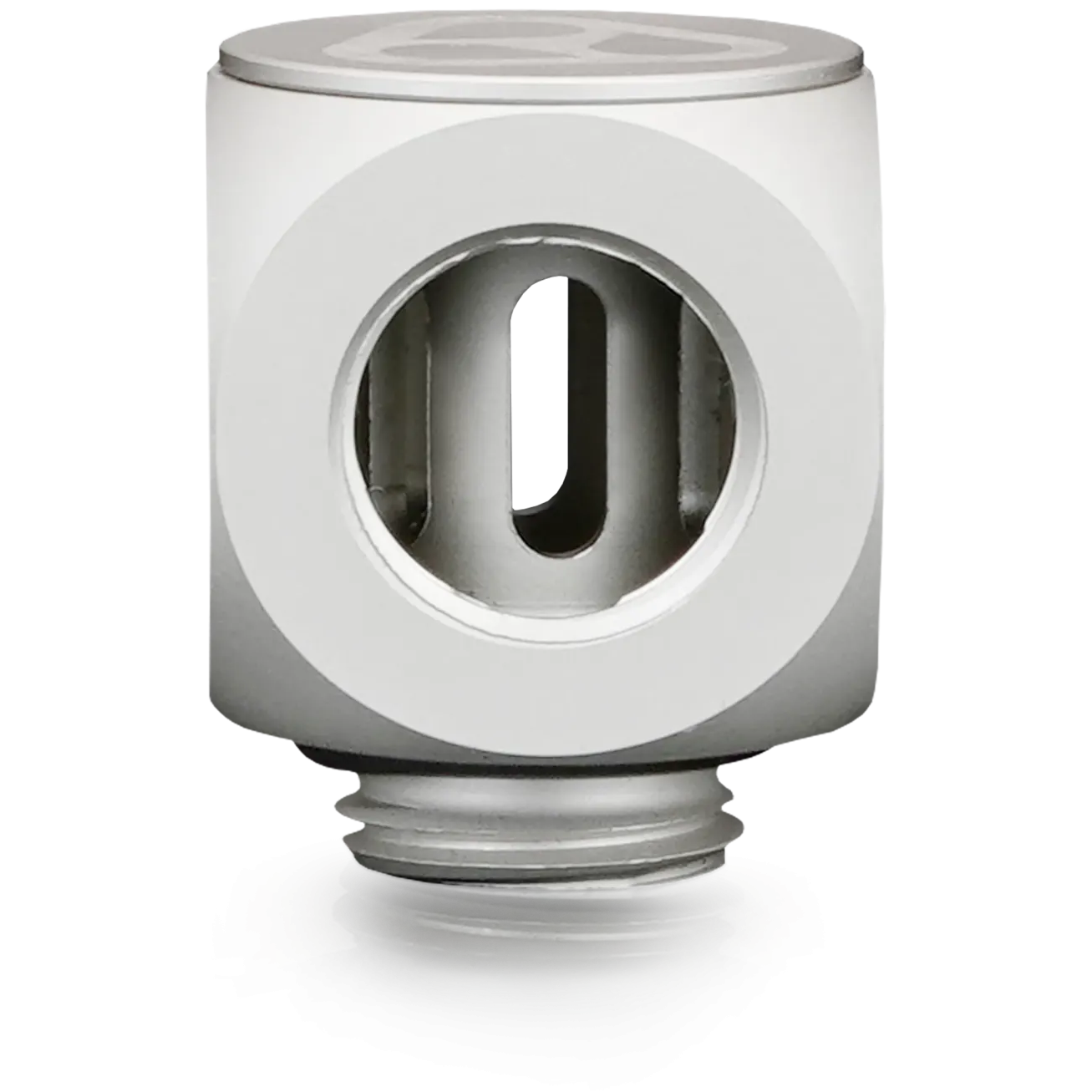 A large main feature product image of Thermal Grizzly DeltaMate Rotary - G1/4" T Fitting (Nickel)