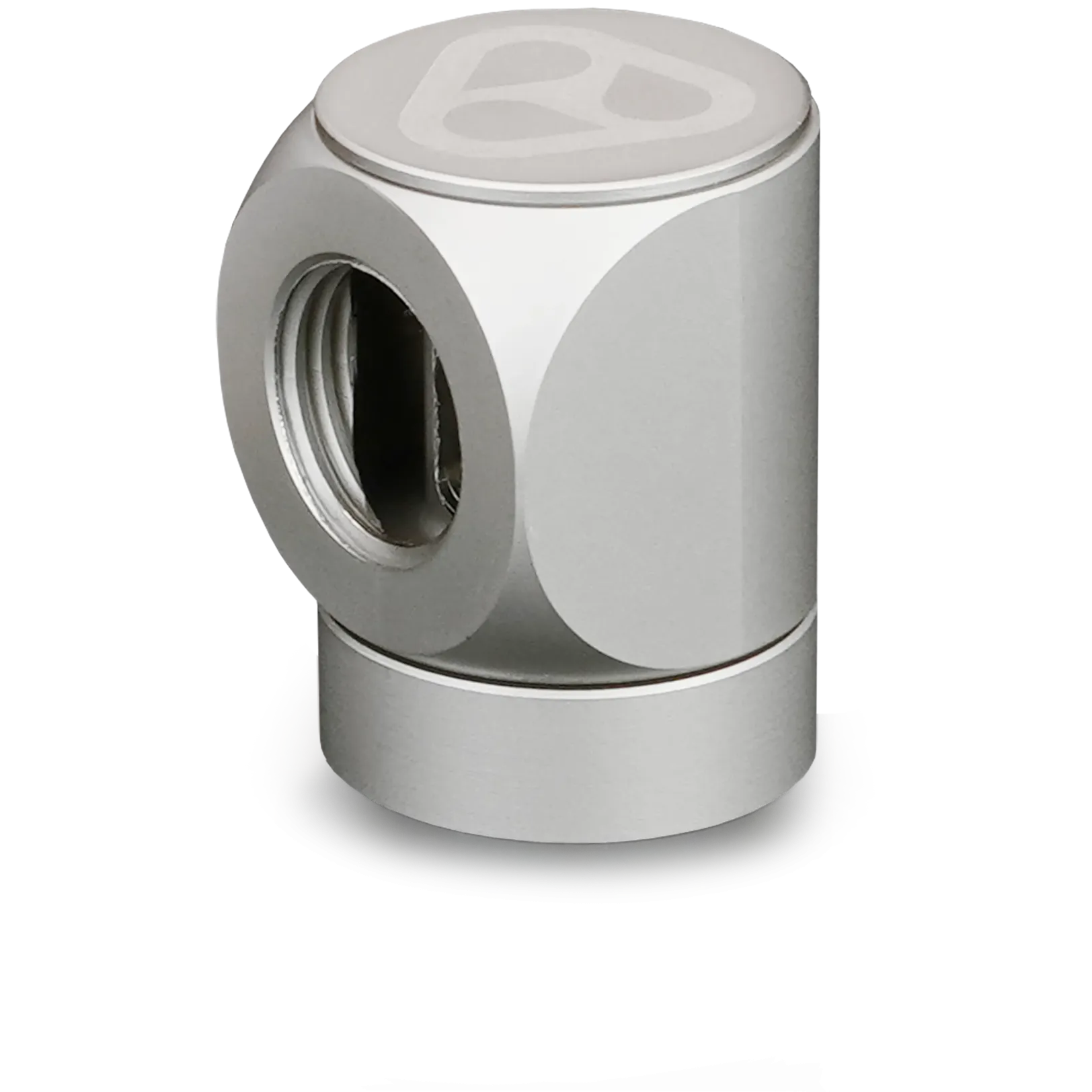A large main feature product image of Thermal Grizzly DeltaMate Rotary - G1/4" Female 90 Degree Fitting (Nickel)