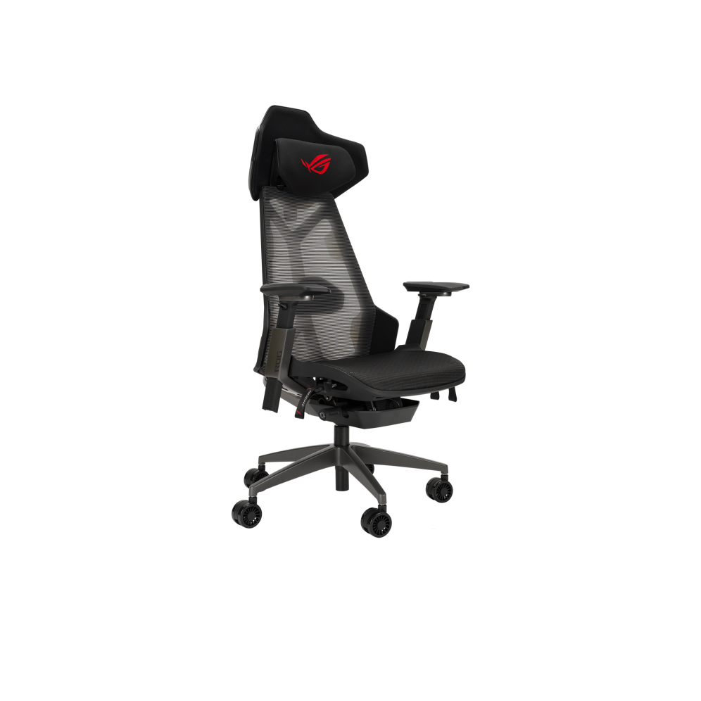 A large main feature product image of EX-DEMO ASUS ROG Destrier Ergo Gaming Chair