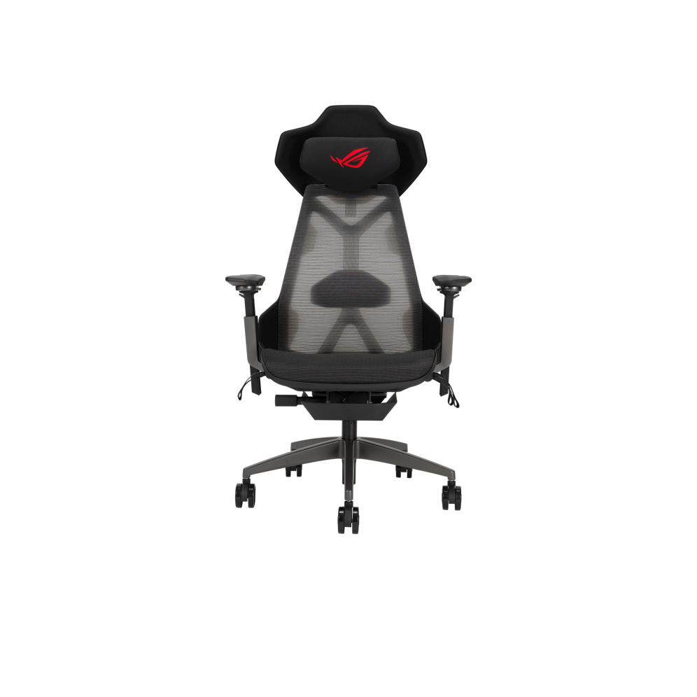 A large main feature product image of EX-DEMO ASUS ROG Destrier Ergo Gaming Chair