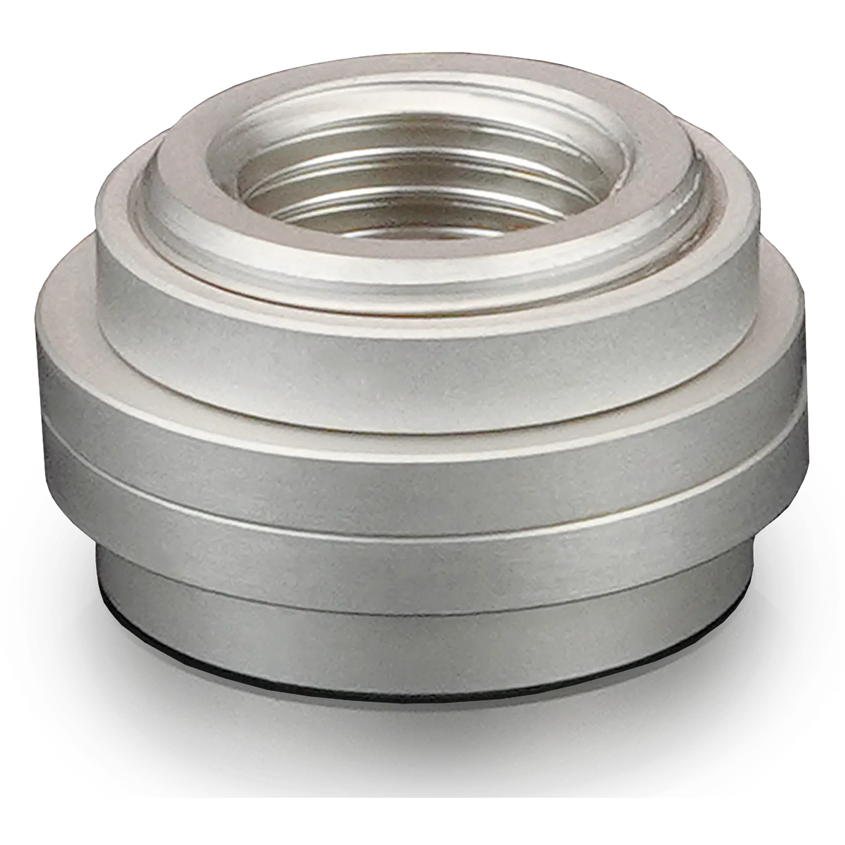 A large main feature product image of Thermal Grizzly DeltaMate - G1/4" Pass Through Fitting (Nickel)