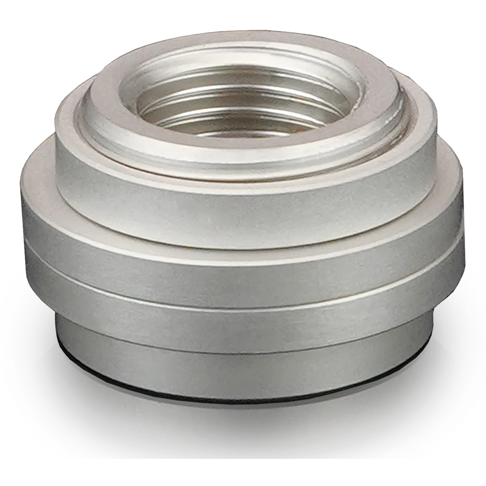 A large main feature product image of Thermal Grizzly DeltaMate - G1/4" Pass Through Fitting (Nickel)