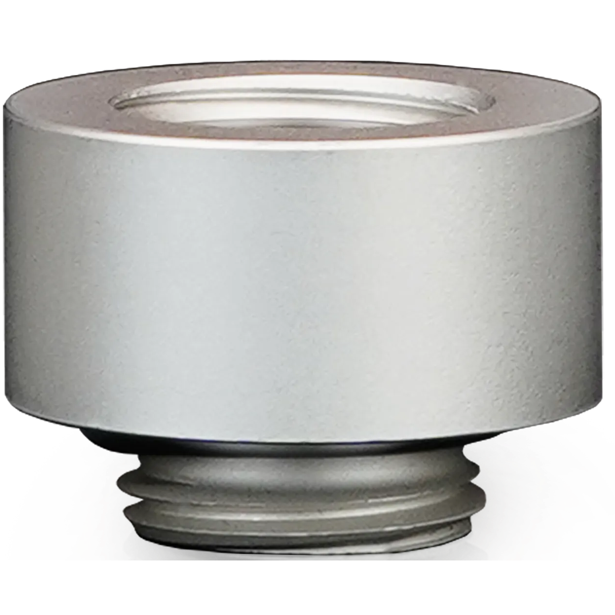 A large main feature product image of Thermal Grizzly DeltaMate Extender MF10 - G1/4" 10mm Extension Fitting (Nickel)