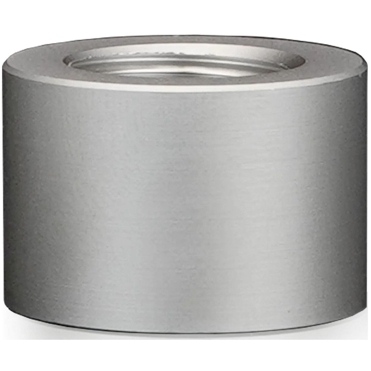 A large main feature product image of Thermal Grizzly DeltaMate Extender FF14 - G1/4" 14mm Female-Female Joiner Fitting (Nickel)