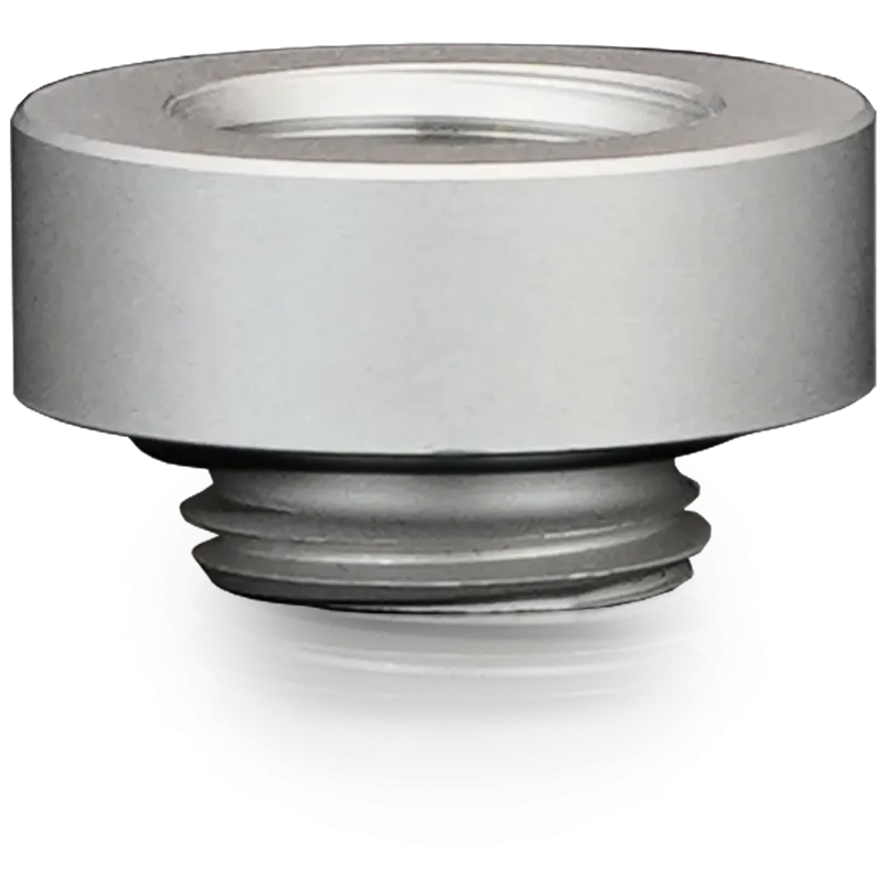 A large main feature product image of Thermal Grizzly DeltaMate Extender MF7 - G1/4" 7mm Extension Fitting (Nickel)