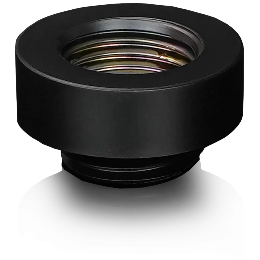 A large main feature product image of Thermal Grizzly DeltaMate Extender MF7 - G1/4" 7mm Extension Fitting 6-Pack (Black)