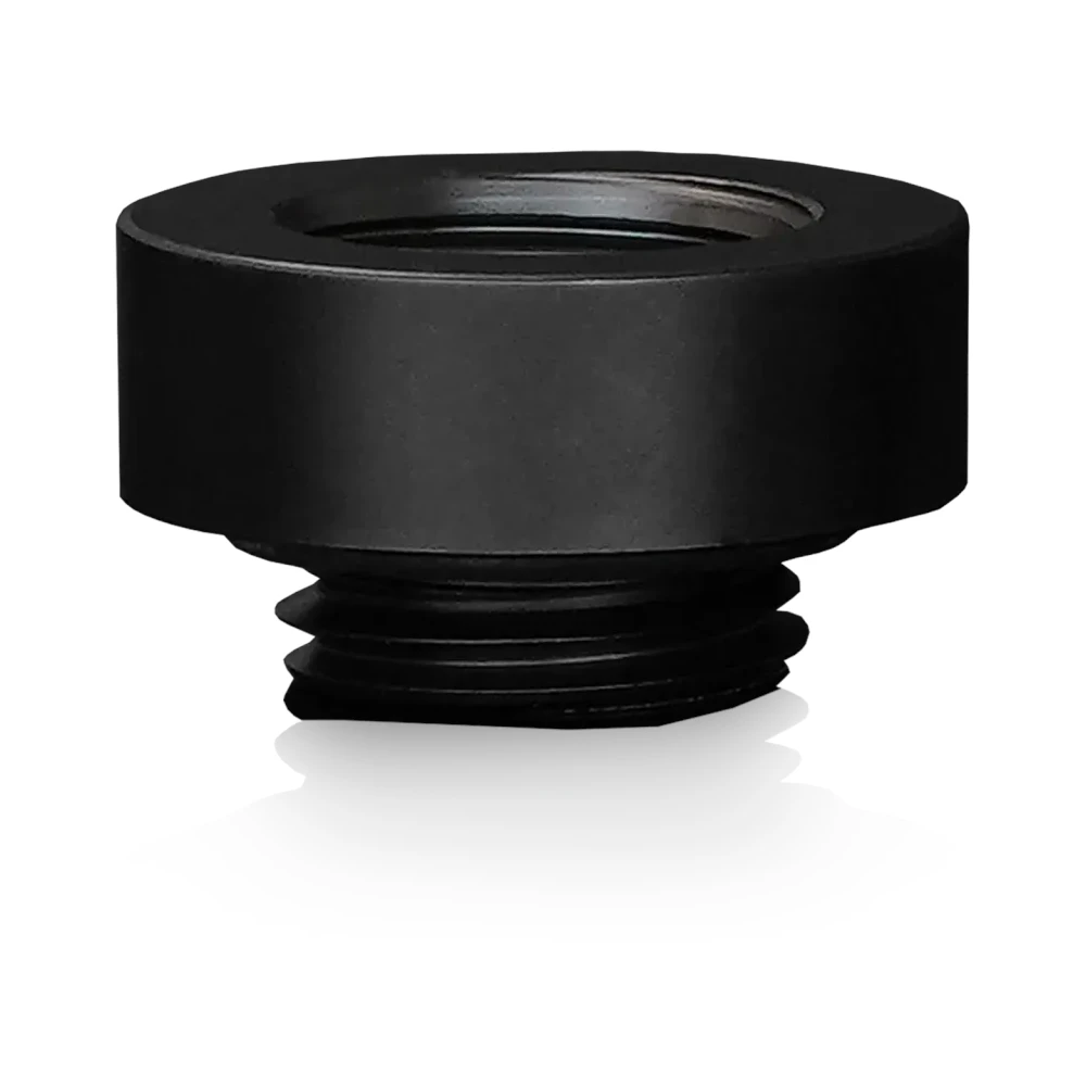 A large main feature product image of Thermal Grizzly DeltaMate Extender MF7 - G1/4" 7mm Extension Fitting 6-Pack (Black)