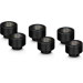A product image of Thermal Grizzly DeltaMate Extender MF10 - G1/4" 10mm Extension Fitting 6-Pack (Black)