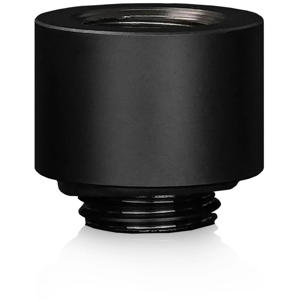 A large main feature product image of Thermal Grizzly DeltaMate Extender MF14 - G1/4" 14mm Extension Fitting 6-Pack (Black)