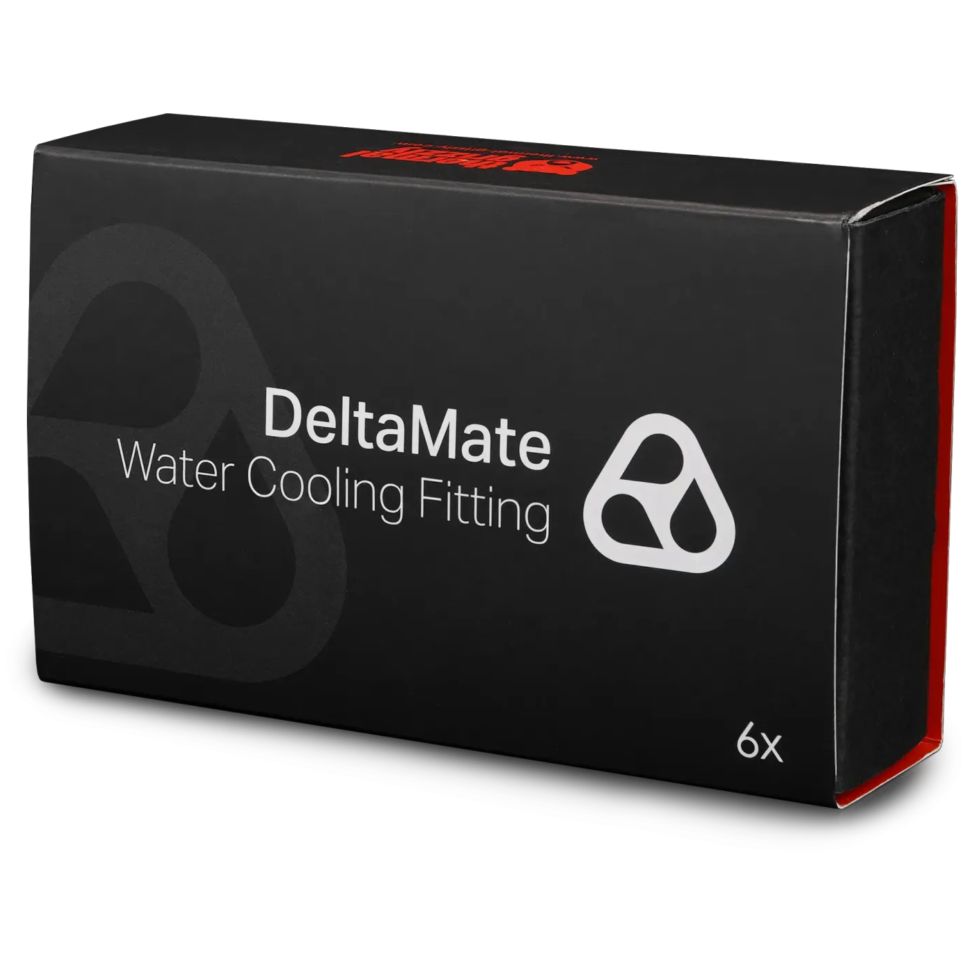 A large main feature product image of Thermal Grizzly DeltaMate Extender MF14 - G1/4" 14mm Extension Fitting 6-Pack (Black)