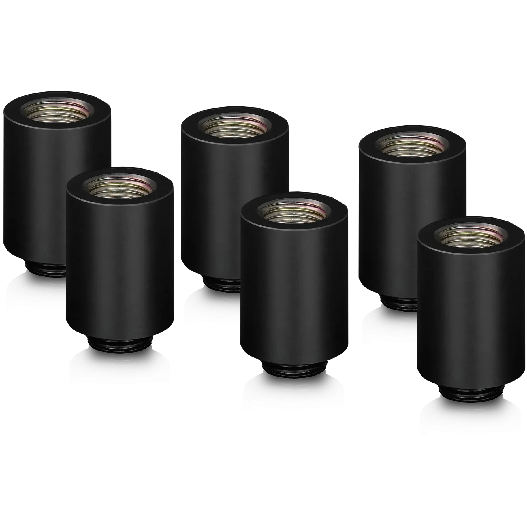 A large main feature product image of Thermal Grizzly DeltaMate Extender MF28 - G1/4" 28mm Extension Fitting (Black)