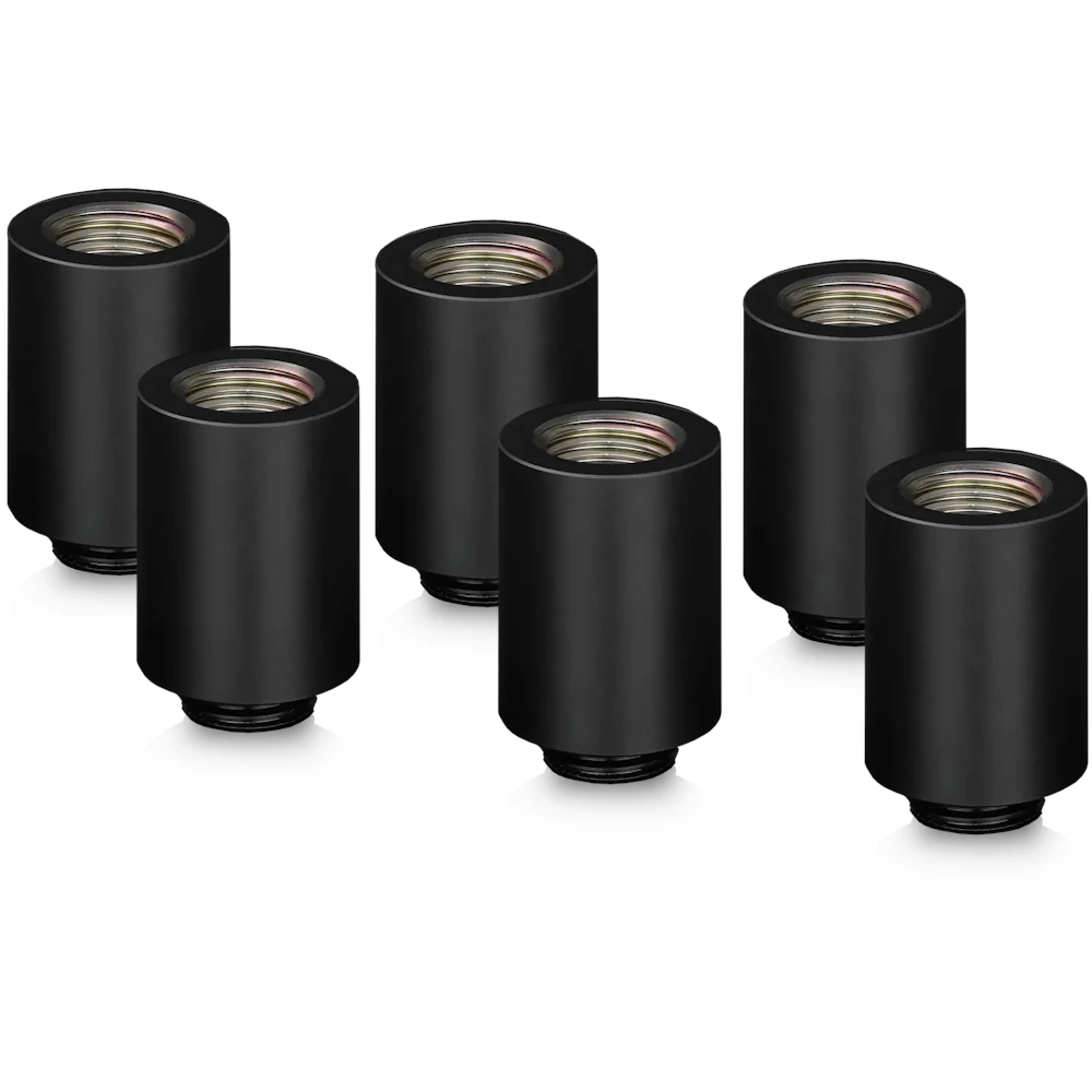 A large main feature product image of Thermal Grizzly DeltaMate Extender MF28 - G1/4" 28mm Extension Fitting (Black)