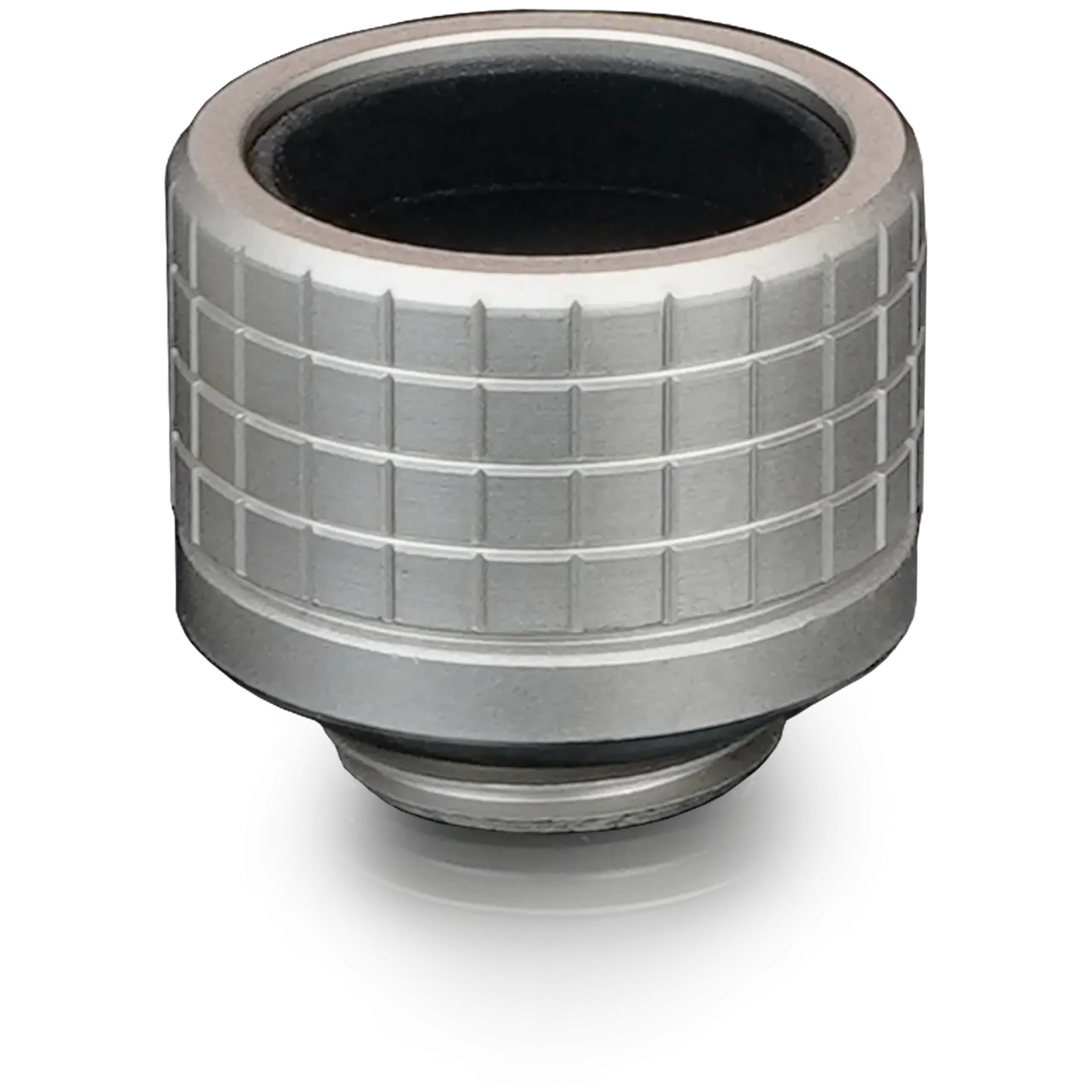 A large main feature product image of Thermal Grizzly DeltaMate HT16 - G1/4" 16mm Hard Tube Compression Fitting (Nickel)