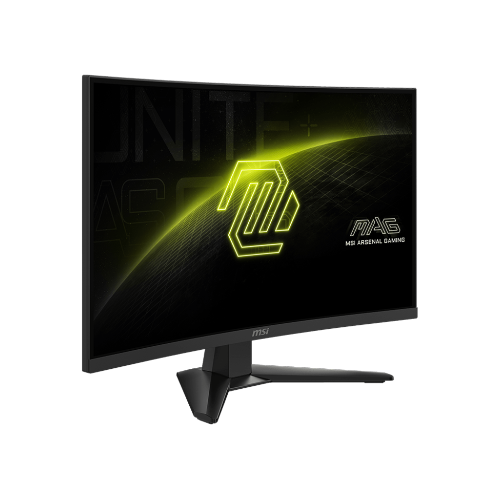 A large main feature product image of EX-DEMO MSI MAG 275CQF E18 - 27" Curved 1440p 180Hz 0.5ms Fast VA Gaming Monitor 