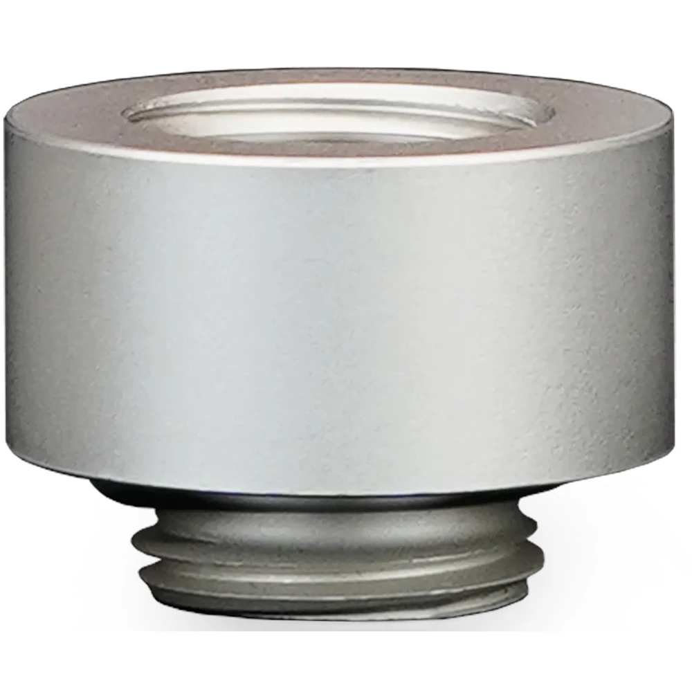 A large main feature product image of Thermal Grizzly DeltaMate Extender MF10 - G1/4" 10mm Extension Fitting 6-Pack (Nickel)