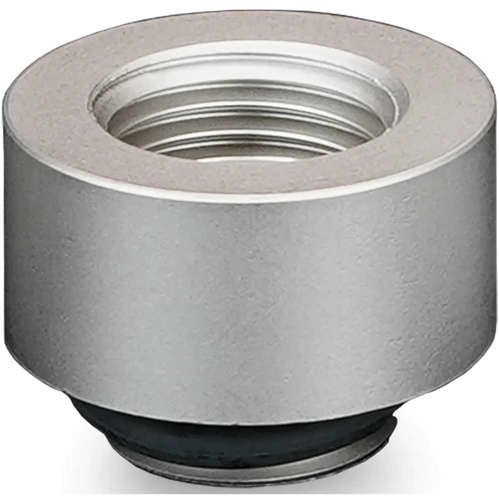 A large main feature product image of Thermal Grizzly DeltaMate Extender MF10 - G1/4" 10mm Extension Fitting 6-Pack (Nickel)