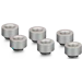 A product image of Thermal Grizzly DeltaMate Extender MF10 - G1/4" 10mm Extension Fitting 6-Pack (Nickel)