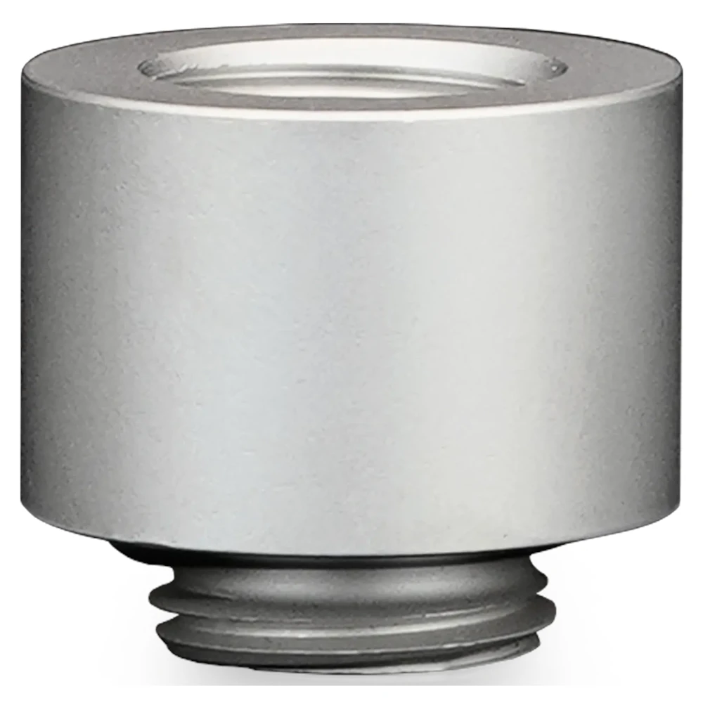 A large main feature product image of Thermal Grizzly DeltaMate Extender MF14 - G1/4" 14mm Extension Fitting 6-Pack (Nickel)