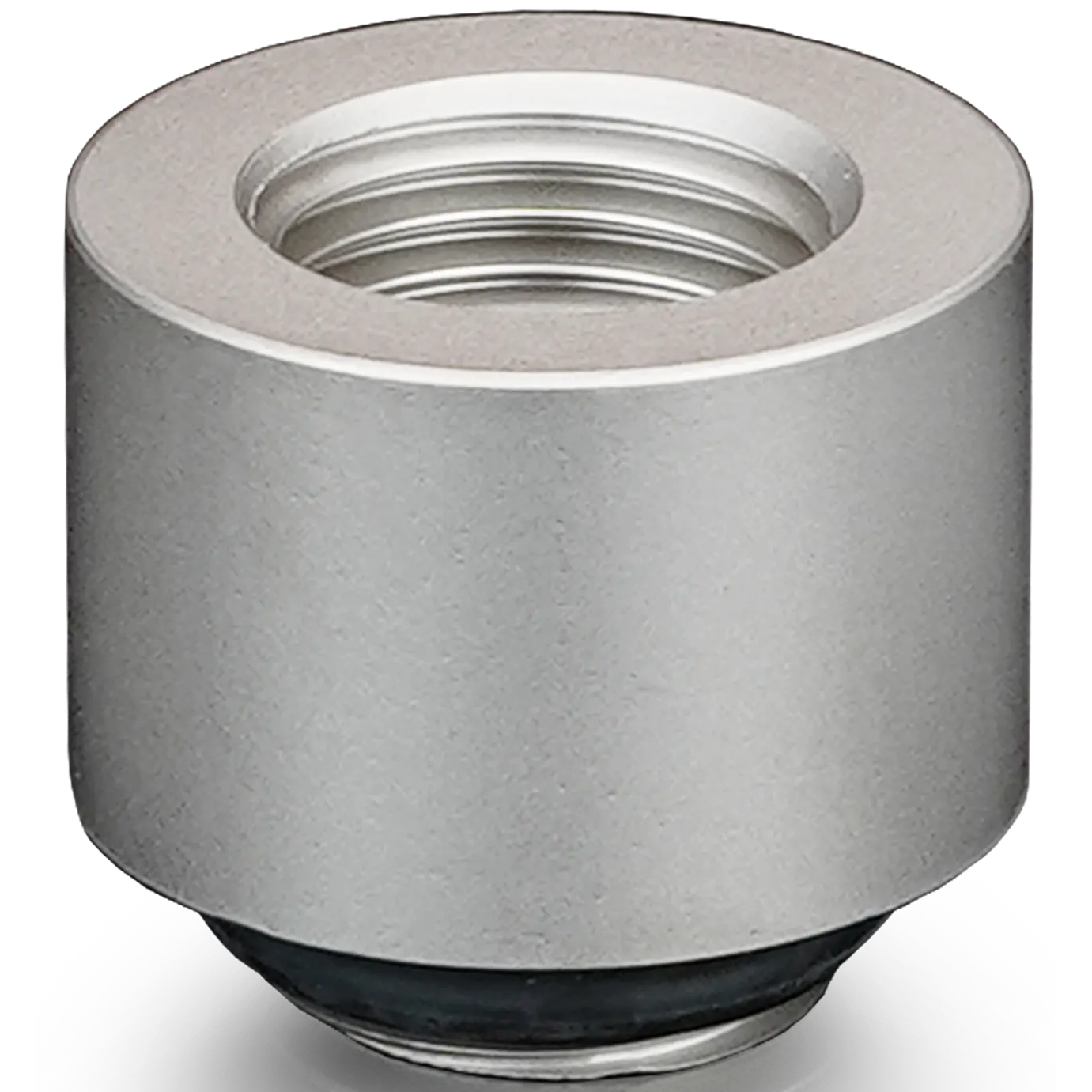 A large main feature product image of Thermal Grizzly DeltaMate Extender MF14 - G1/4" 14mm Extension Fitting 6-Pack (Nickel)