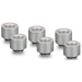 A product image of Thermal Grizzly DeltaMate Extender MF14 - G1/4" 14mm Extension Fitting 6-Pack (Nickel)