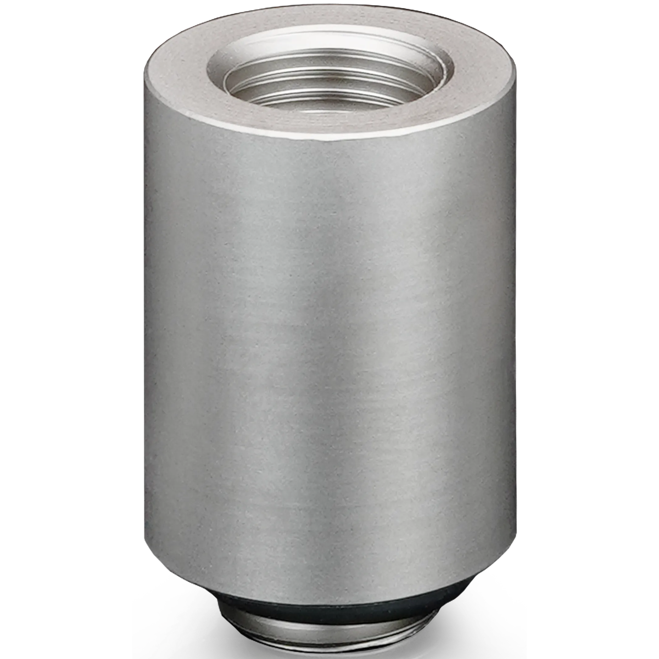 A large main feature product image of Thermal Grizzly DeltaMate Extender MF28 - G1/4" 28mm Extension Fitting 6-Pack (Nickel)