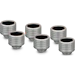 A product image of Thermal Grizzly DeltaMate HT16 - G1/4" 16mm Hard Tube Compression Fitting 6-Pack (Nickel)