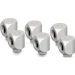 A product image of Thermal Grizzly DeltaMate Rotary - G1/4" 90 Degree Rotary Fitting 6-Pack (Nickel)