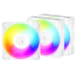 A product image of EX-DEMO ARCTIC P14 Pro Reverse ARGB 140mm Performance PWM Fan 3-Pack (White)