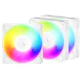 A small tile product image of EX-DEMO ARCTIC P14 Pro Reverse ARGB 140mm Performance PWM Fan 3-Pack (White)