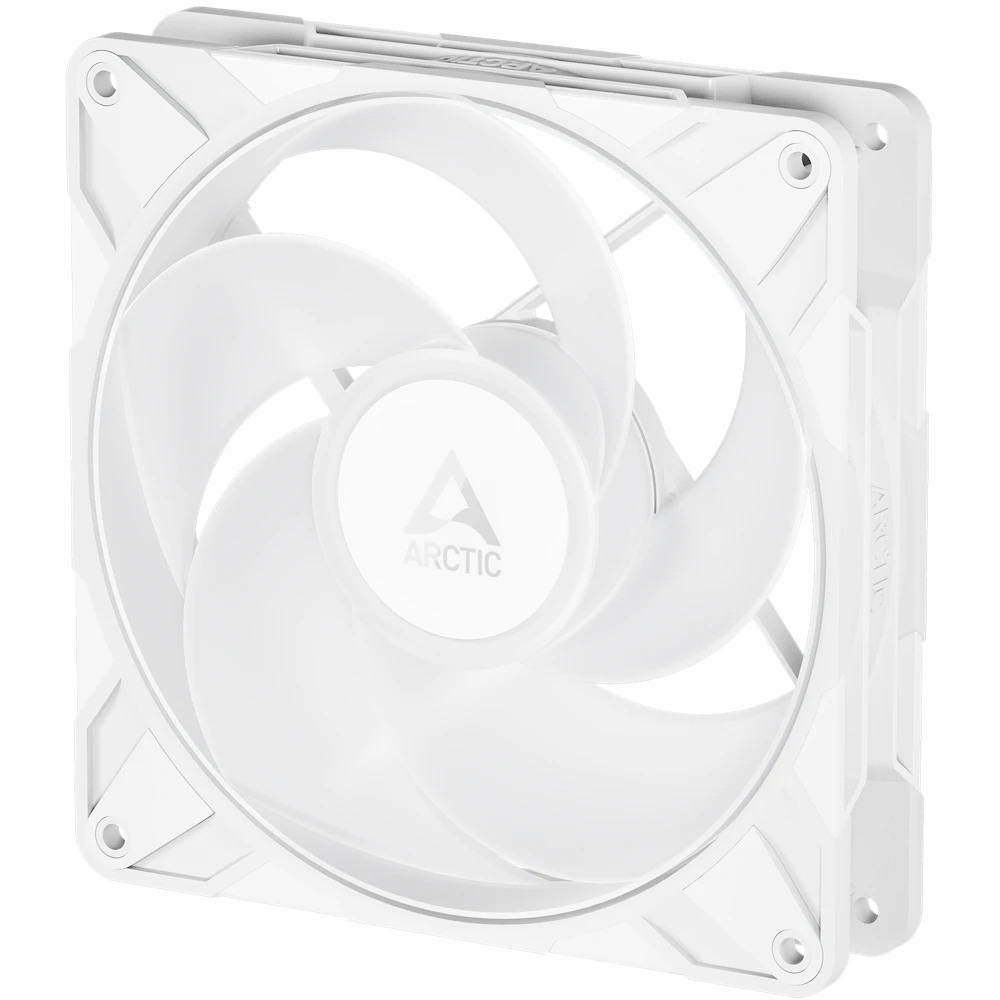 A large main feature product image of EX-DEMO ARCTIC P14 Pro Reverse ARGB 140mm Performance PWM Fan 3-Pack (White)