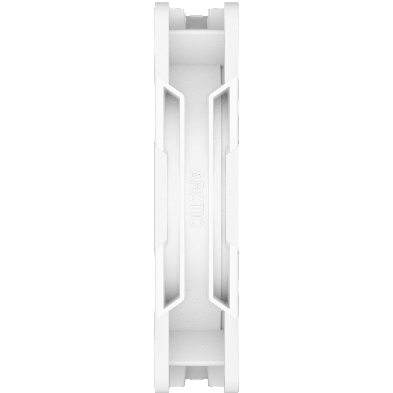 A large main feature product image of EX-DEMO ARCTIC P14 Pro Reverse ARGB 140mm Performance PWM Fan 3-Pack (White)