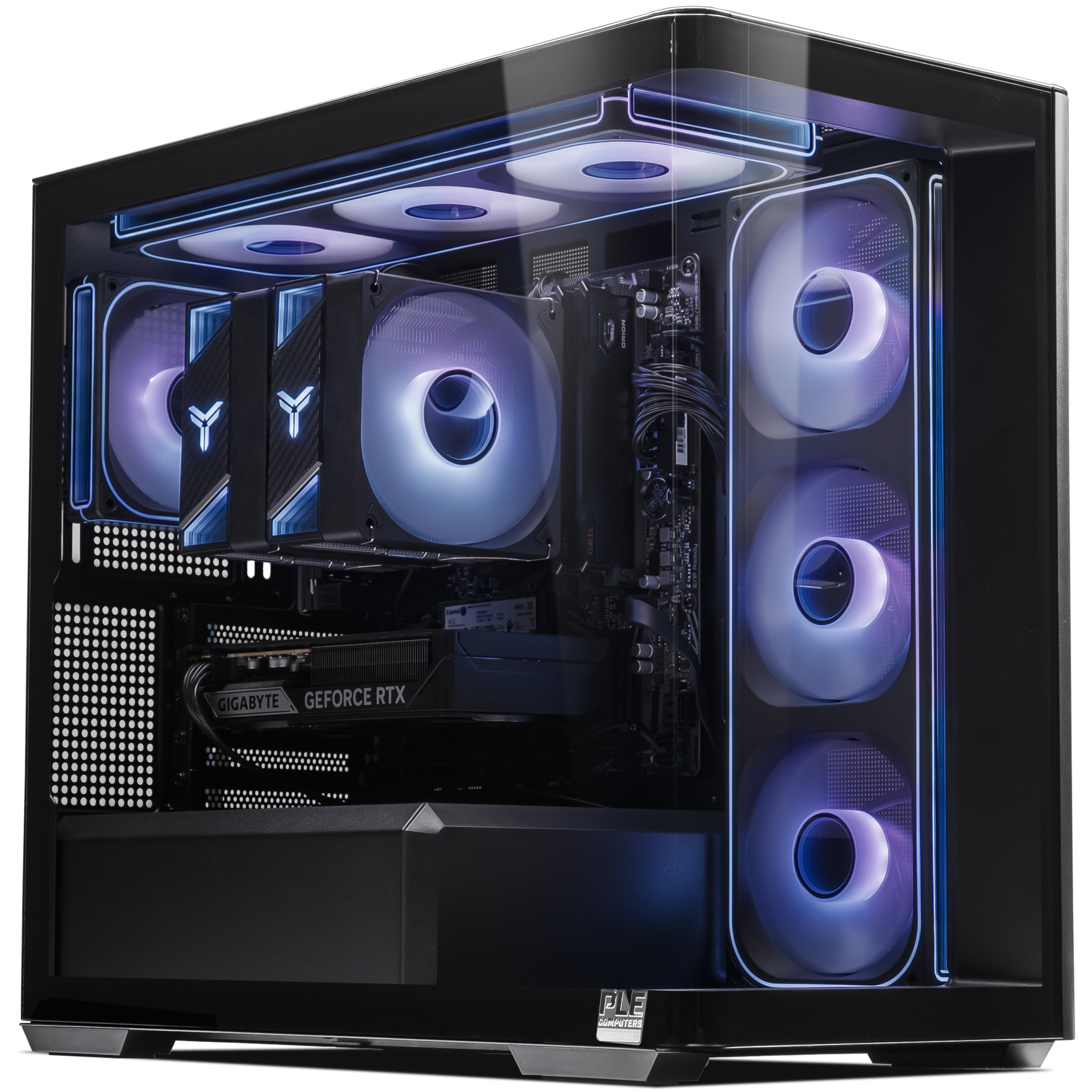 A large main feature product image of PLE Wave 5060 Ti Prebuilt Ready To Go Gaming PC