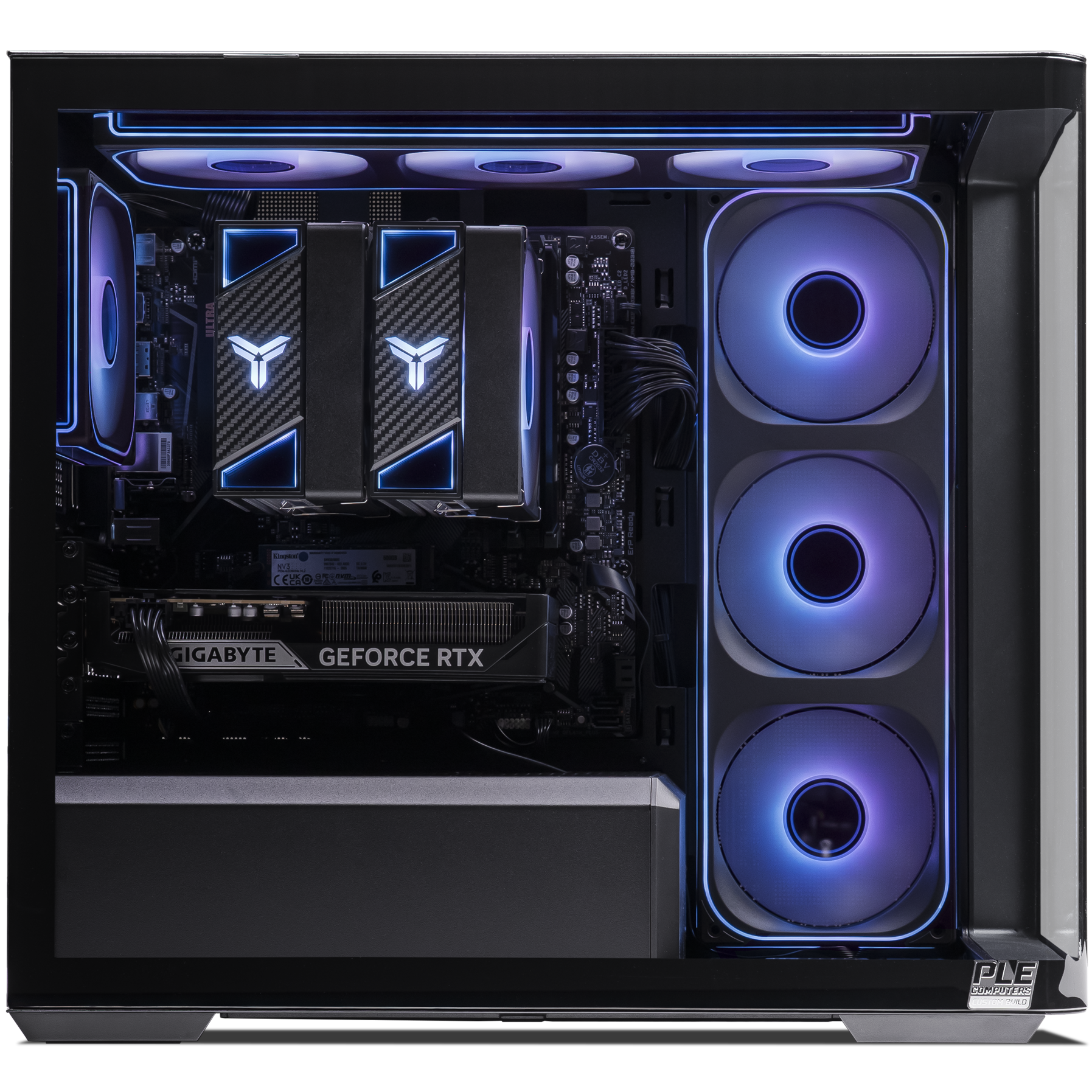 A large main feature product image of PLE Wave 5060 Ti Prebuilt Ready To Go Gaming PC