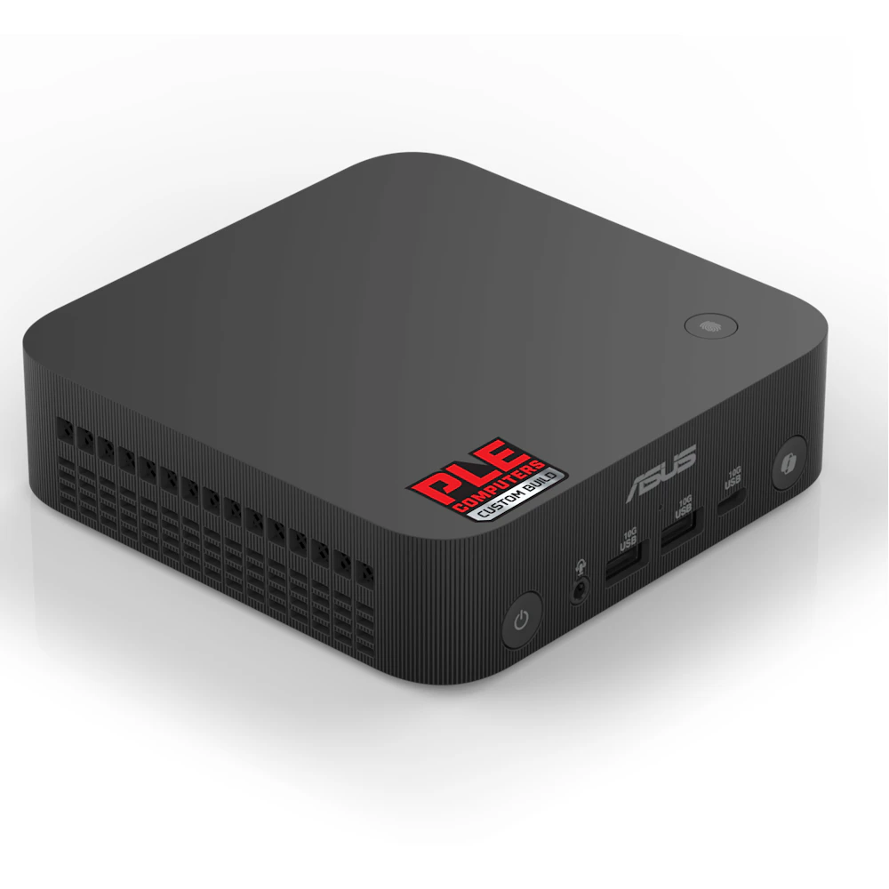 A large main feature product image of EX-DEMO PLE Mini PC AMD Ryzen Ai 5 340 Pro 32GB/1TB Prebuilt Ready To Go