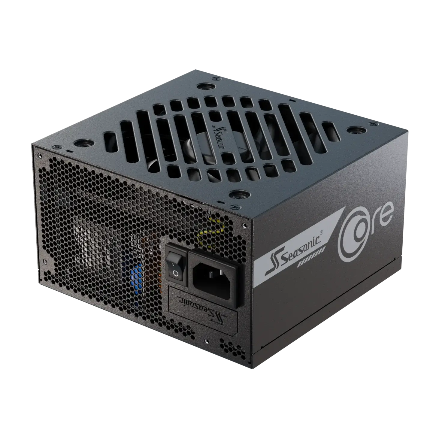 A large main feature product image of EX-DEMO Seasonic CORE GX 650W Gold PCIe 5.1 ATX 3.1 Modular PSU