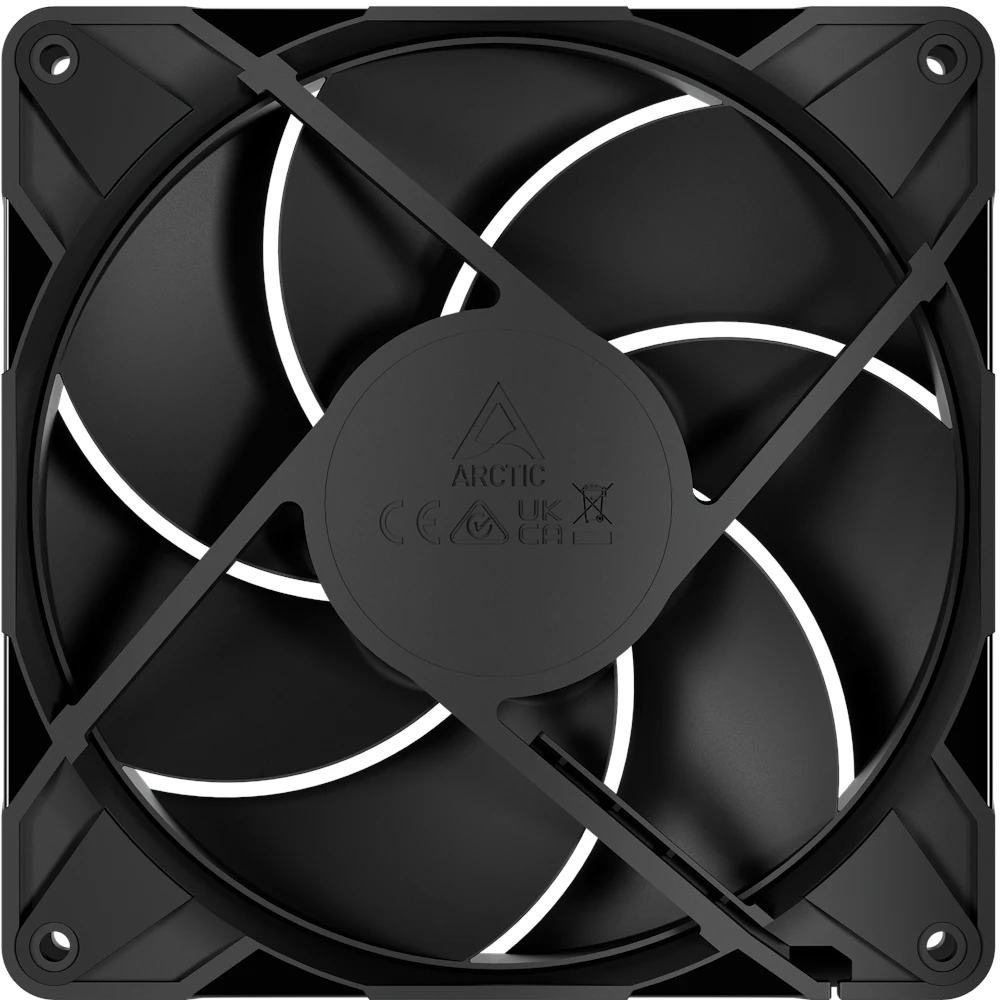 A large main feature product image of EX-DEMO ARCTIC P14 Pro PST 140mm Performance PWM Fan (Black)